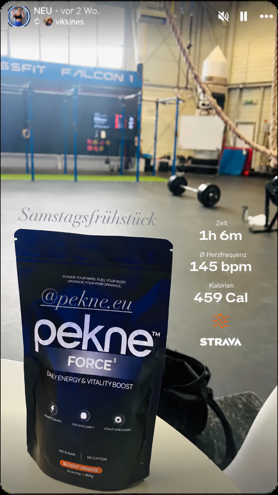 PEKNE FORCE³ beim Training